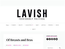 Tablet Screenshot of lavishmagonline.com